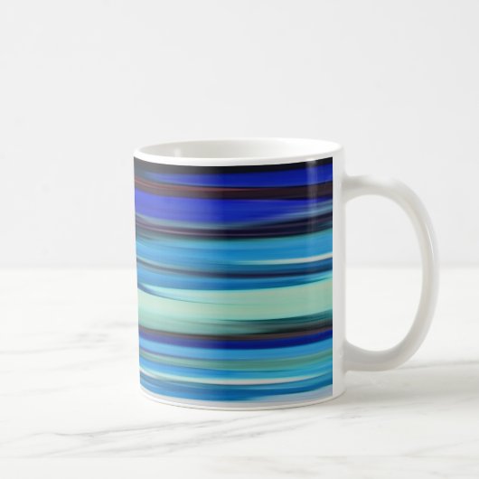 抽象芸術#2:青ぼやけ コーヒーマグカップ (右)