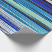 抽象芸術#2：青ぼやけ ラッピングペーパー (角)