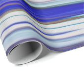 抽象芸術#2：青ぼやけ ラッピングペーパー (ロールコーナー)