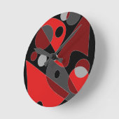 抽象芸術#311 ラウンド壁時計 (傾斜)