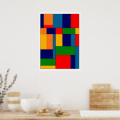 抽象芸術#348 ポスター (キッチン)