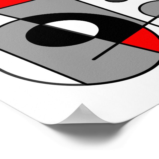 抽象芸術#35 ポスター (角)