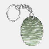 抽象芸術#3：オリーブグリーンぼやけ キーホルダー (正面左)