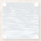 抽象芸術#3：ガンメタルきらめく ガラスコースター (裏面)