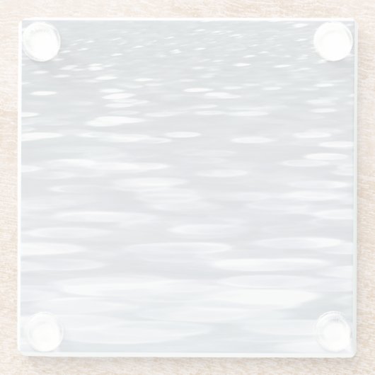 抽象芸術#3：ガンメタルきらめく ガラスコースター (裏面)