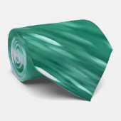 抽象芸術#3:グリーンきらめく ネクタイ (ロール)