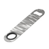 抽象芸術#3：シルバーグレーきらめく スピード栓抜き (正面アングル)