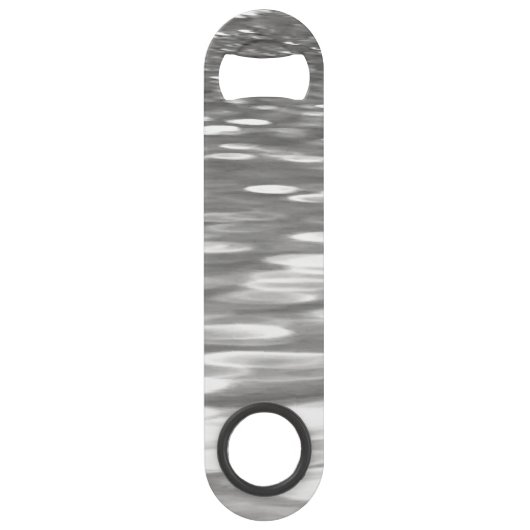 抽象芸術#3：シルバーグレーきらめく スピード栓抜き (正面)
