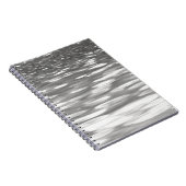 抽象芸術#3：シルバーグレーきらめく ノートブック (右側)