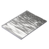 抽象芸術#3：シルバーグレーきらめく ノートブック (左側)