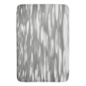抽象芸術#3：シルバーグレーきらめく バスマット (正面縦)