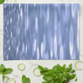 抽象芸術#3：パウダーブルーきらめく キッチンタオル (折り畳み)