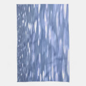 抽象芸術#3：パウダーブルーきらめく キッチンタオル (縦)