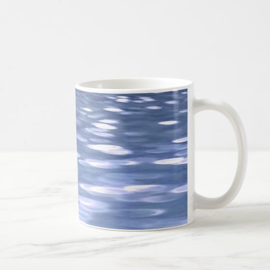 抽象芸術#3：パウダーブルーきらめく コーヒーマグカップ (右)