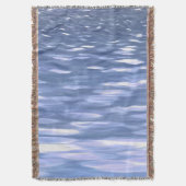 抽象芸術#3:パウダーブルーきらめく スローブランケット (正面縦)