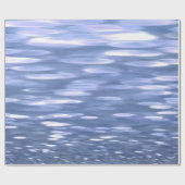 抽象芸術#3：パウダーブルーきらめく ラッピングペーパー (フラット)