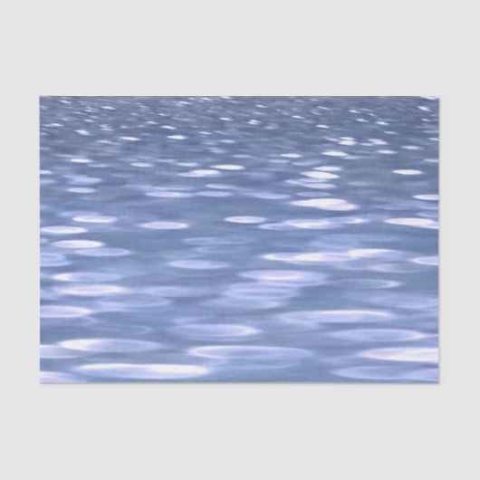 抽象芸術#3：パウダーブルーきらめく 薄葉紙 (正面)