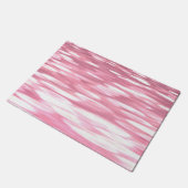 抽象芸術#3：ピンクきらめく ドアマット (アングル)