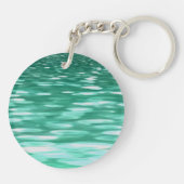 抽象芸術#3：緑のきらめく キーホルダー (裏面)