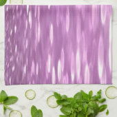 抽象芸術#3:薄紫きらめく キッチンタオル (折り畳み)