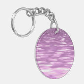 抽象芸術#3:薄紫きらめく キーホルダー (正面左)