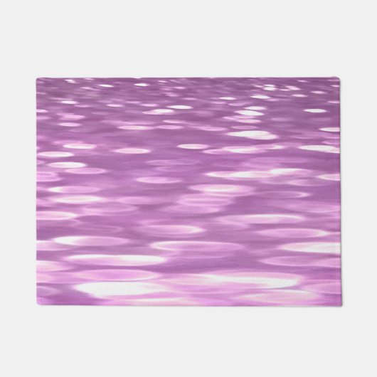 抽象芸術#3:薄紫きらめく ドアマット (正面)