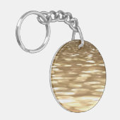 抽象芸術#3:金ゴールドきらめく キーホルダー (正面左)