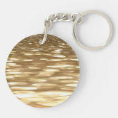 抽象芸術#3:金ゴールドきらめく キーホルダー (裏面)