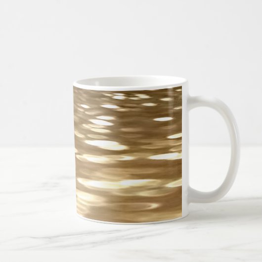 抽象芸術#3:金ゴールドきらめく コーヒーマグカップ (右)