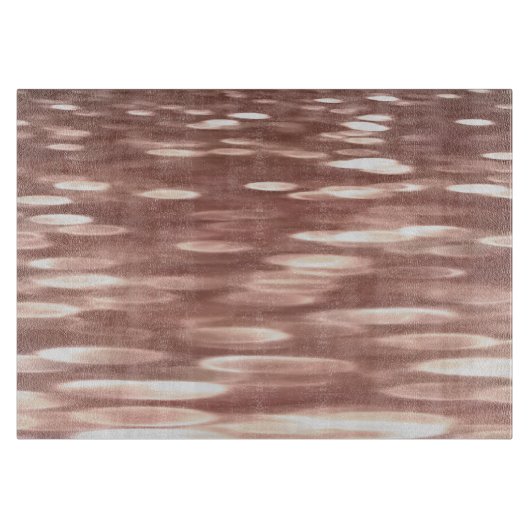 抽象芸術#3：銅バラ金ゴールドきらめく カッティングボード (正面)