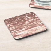 抽象芸術#3：銅バラ金ゴールドきらめく コースター (左側)