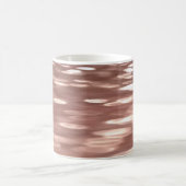 抽象芸術#3:銅バラ金ゴールドきらめく コーヒーマグカップ (中央)