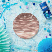 抽象芸術#3：銅バラ金ゴールドきらめく ペーパープレート (パーティー)