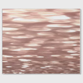 抽象芸術#3：銅バラ金ゴールドきらめく ラッピングペーパー (フラット)