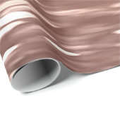 抽象芸術#3：銅バラ金ゴールドきらめく ラッピングペーパー (ロールコーナー)