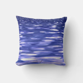 抽象芸術#3：青きらめく クッション