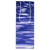 抽象芸術#3：青きらめく ワインギフトバッグ (正面)