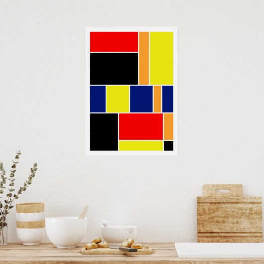 抽象芸術#404 ポスター (キッチン)