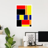 抽象芸術#404 ポスター (ホームオフィス)