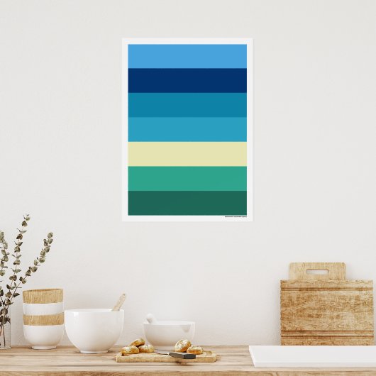 抽象芸術#409 ポスター (キッチン)