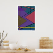抽象芸術#413 ポスター (キッチン)