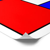 抽象芸術#414 ポスター (角)