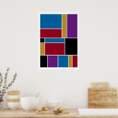 抽象芸術#419 ポスター (キッチン)