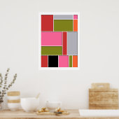 抽象芸術#49 ポスター (キッチン)