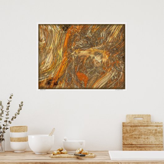 抽象芸術#57 ポスター (キッチン)