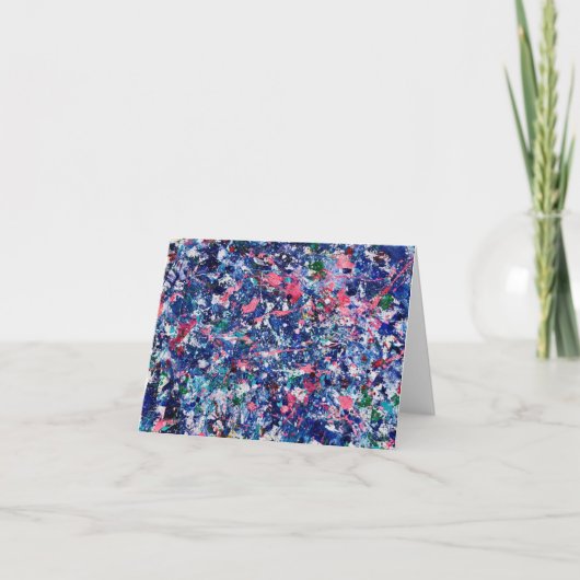 抽象芸術_7ノートカード()  サンキューカード (正面)