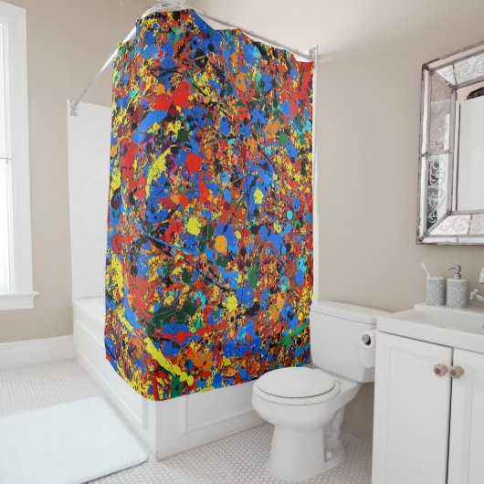 抽象芸術#744ヴェロニカ シャワーカーテン (インサイチュ)