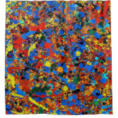 抽象芸術#744ヴェロニカ シャワーカーテン (正面)