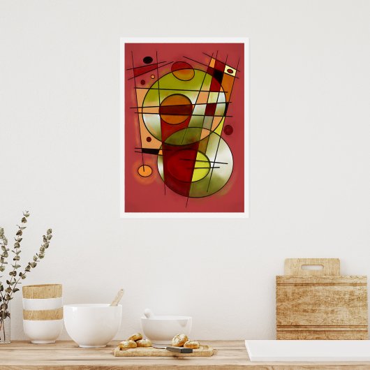 抽象芸術#752 ポスター (キッチン)