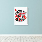 抽象芸術#81 キャンバスプリント (インサイチュ (ウッドフロア))